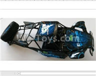 Wltoys 10428-C2 Parts-0757 Whole Car shell unit(Include Car shell,All Rollcage),Wltoys 10428-C2 Rc Car Parts,High speed 1:10 Scale 4wd,10428-C2 Electric Power On Road Drift Racing Truck Car Parts